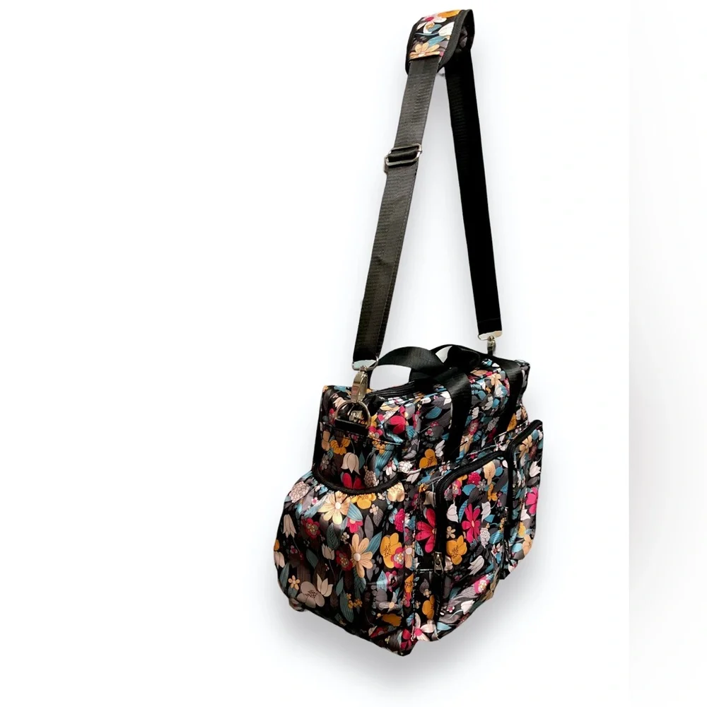 TREND LAB Floral Print Diaper Duffle Bag